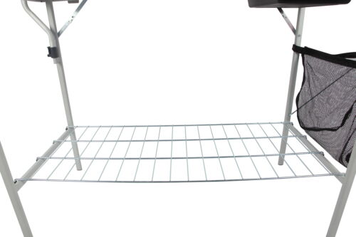 Ozark Trail Camping Table, Silver, 39 L in x 19.7 W in x 76 H in