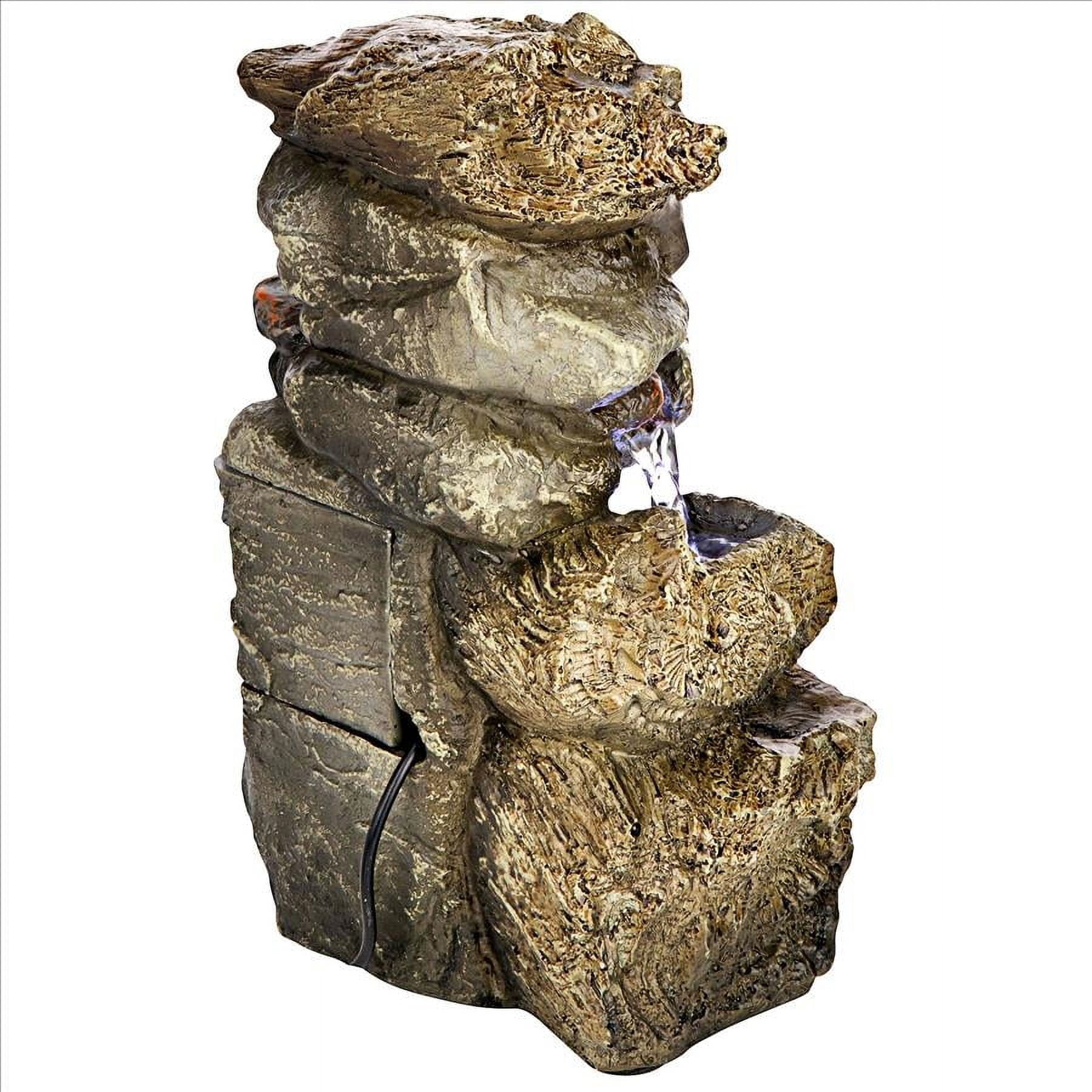 Design Toscano Glacier Peak Cascading Garden Fountain