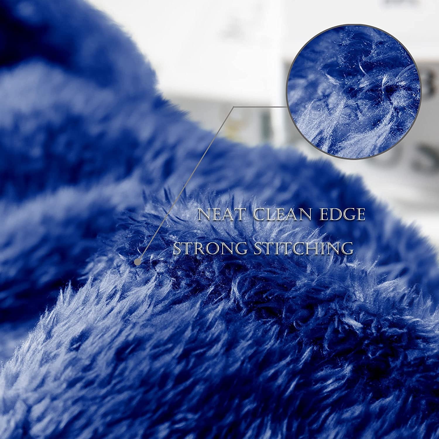 Exclusivo Mezcla Plush Fuzzy Large Fleece Throw Blanket ( 50