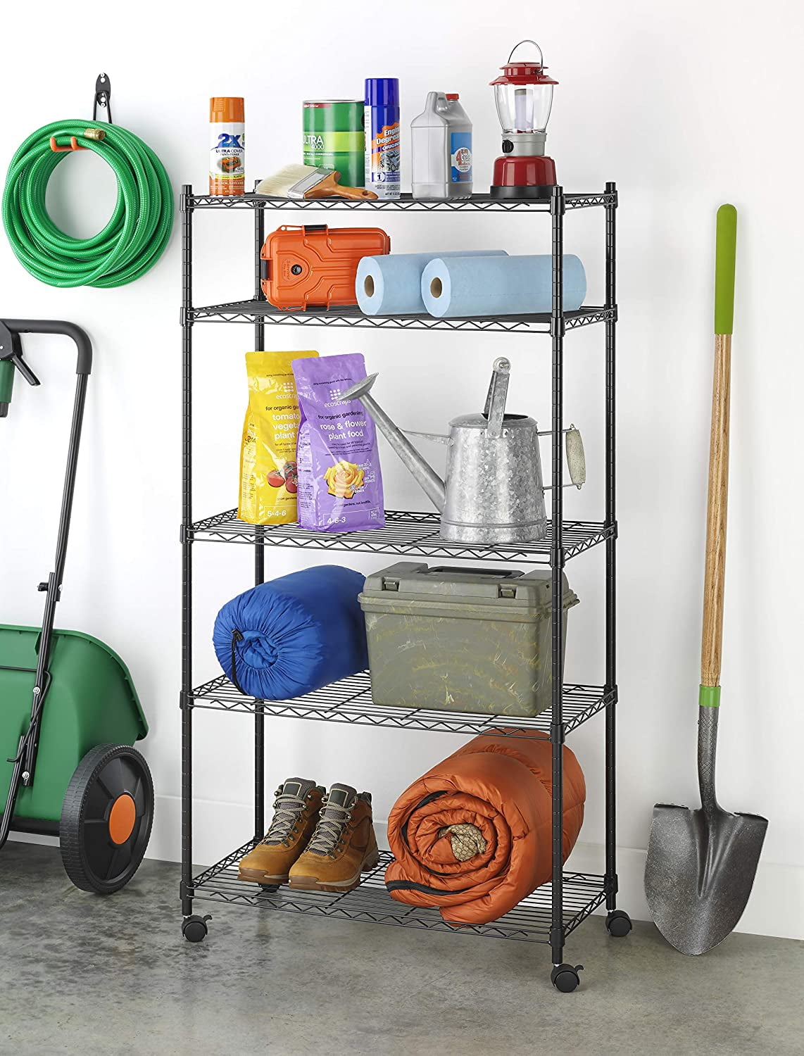 Zimtown 5-Shelf Metal Storage Rack, 35