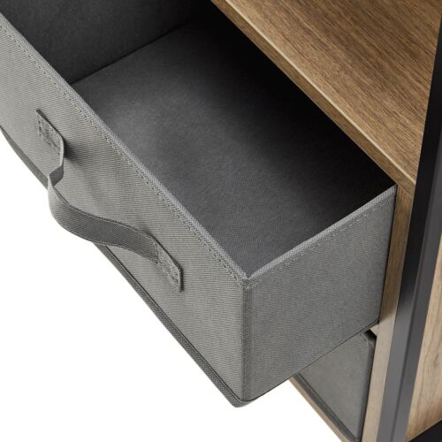 Mainstays 2-Drawers Nightstand With USB Bedroom Bedroom Black