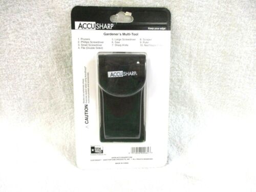 NEW ACCU SHARP GADNER'S MULTI-TOOL 10 TOOLS IN 1