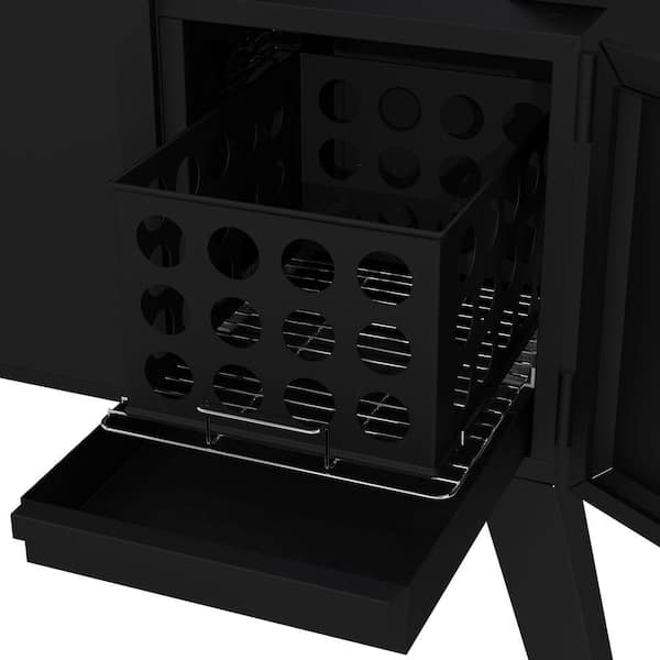 Vertical Wide Body Offset Charcoal Smoker