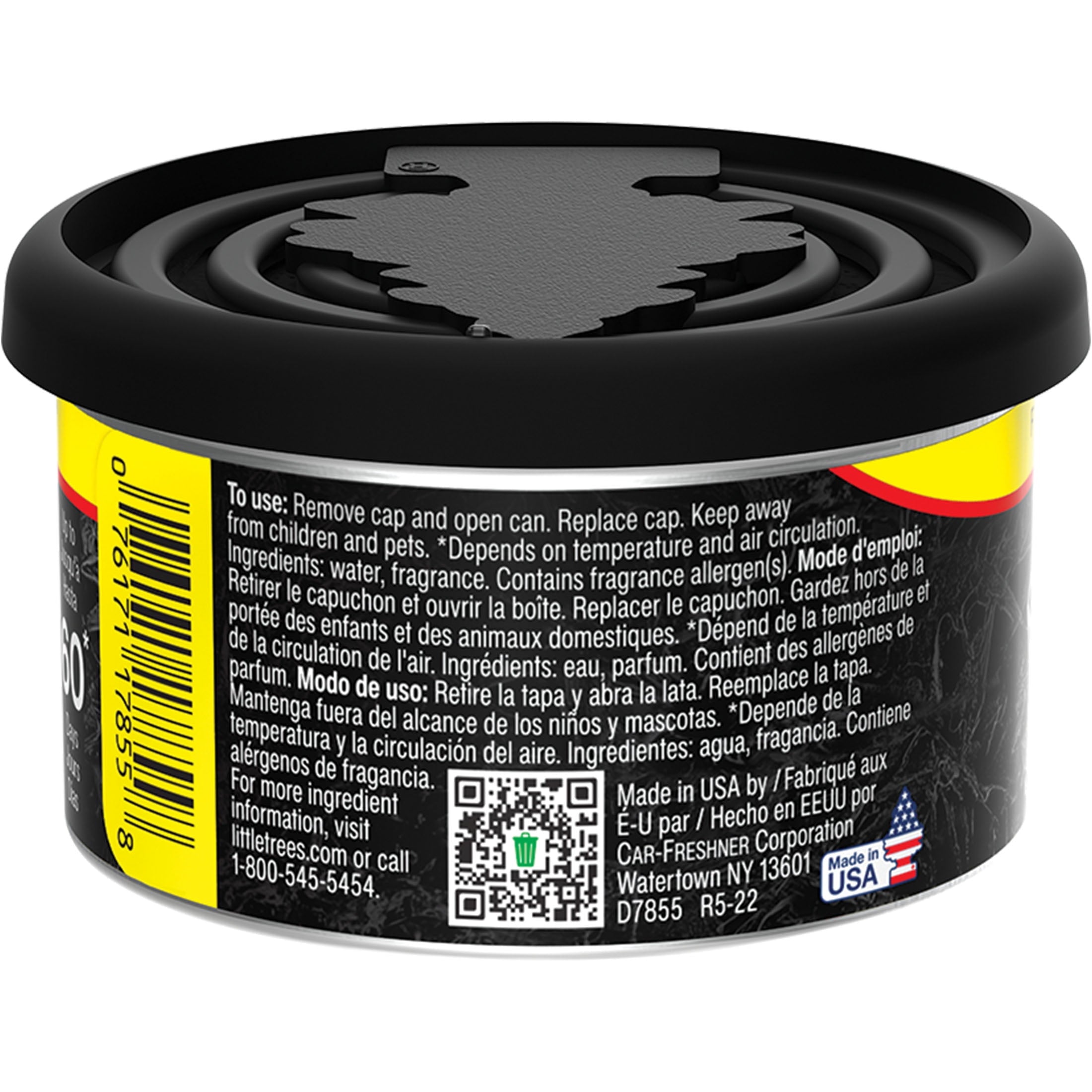 Little Trees Air Freshener Fiber Can Black Ice 1.05 oz