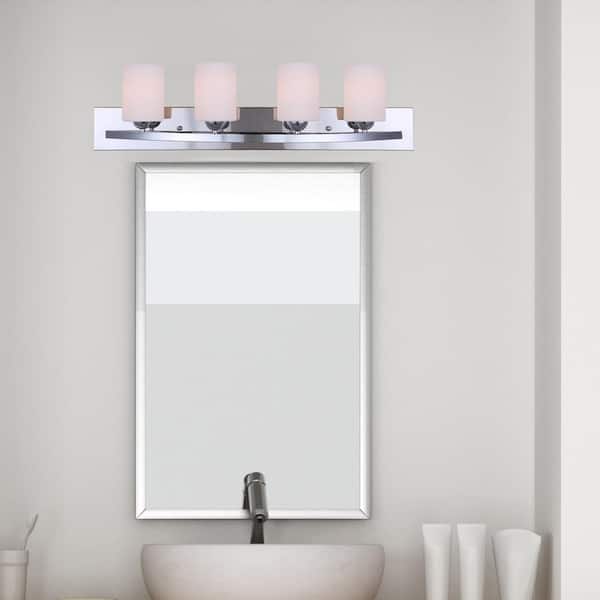 Hampton 4-Light Chrome Bath Light