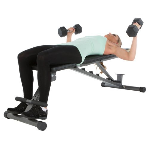 Fitness Reality Super Max 1000 Heavy-Duty Weight Bench, 12 Adjustable Backrest Positions, 800 lb Weight Capacity