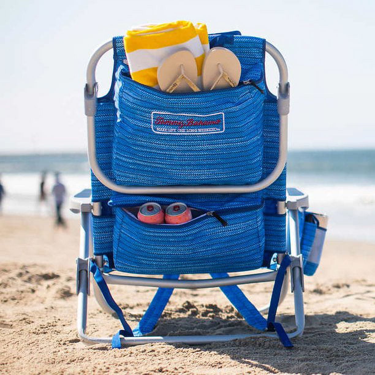 Tommy Bahama Backpack Beach Chairs - (2 PACK Blue )