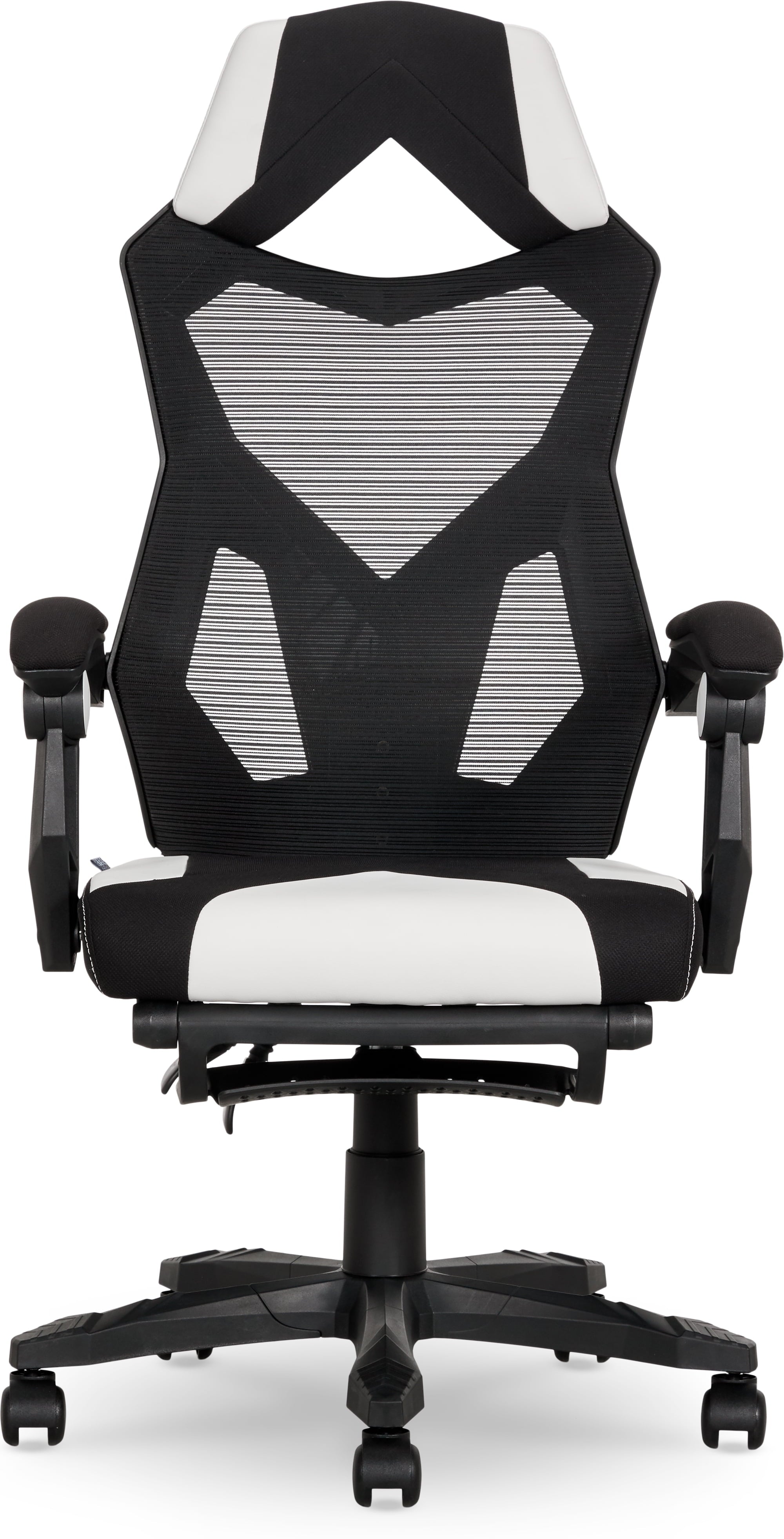 Gamer Gear Gaming Office Chair with Extendable Leg Rest, Black Fabric Upholstery