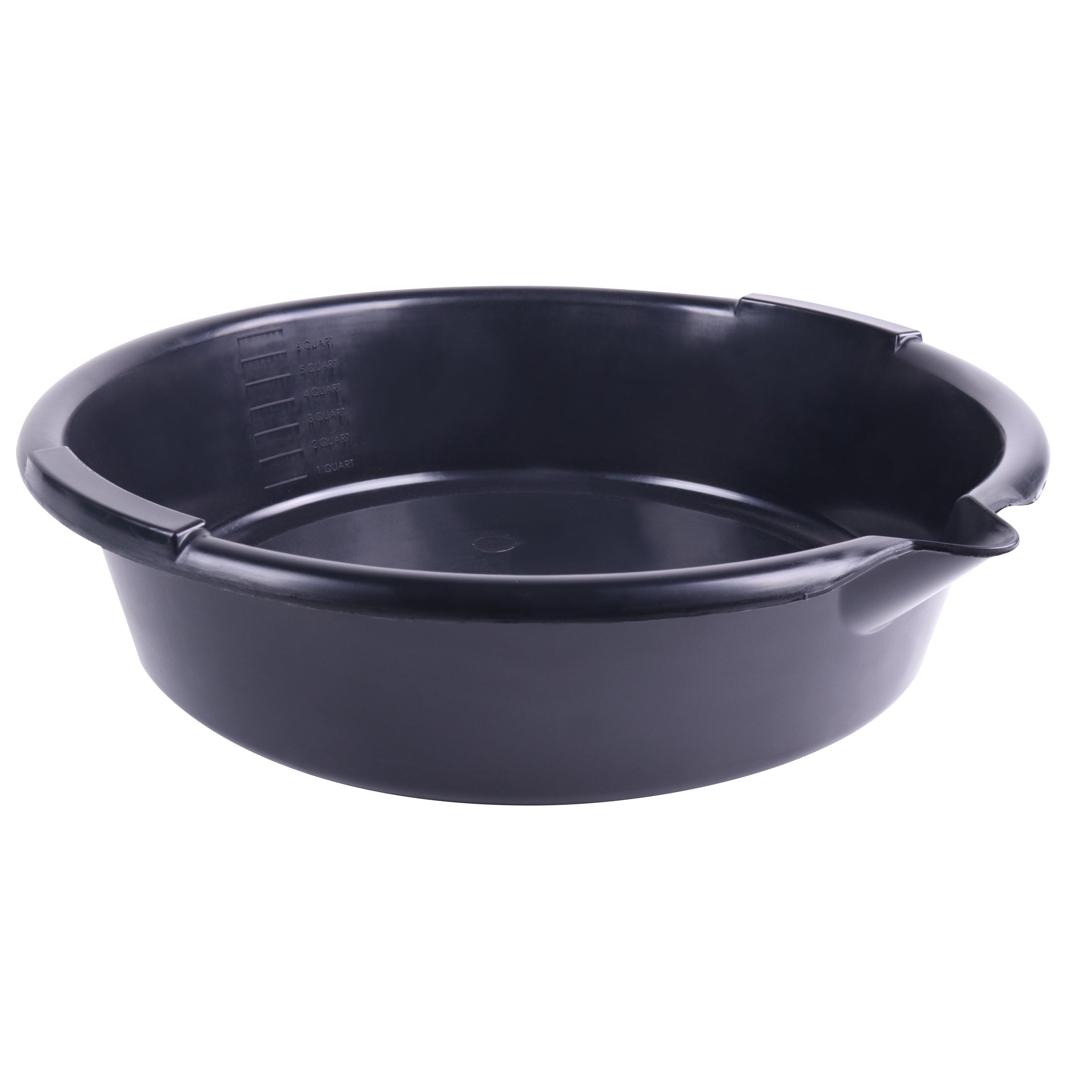 Hyper Tough Automotive 7-Quart Drain Pan, 7QDP-19-BLK, Black