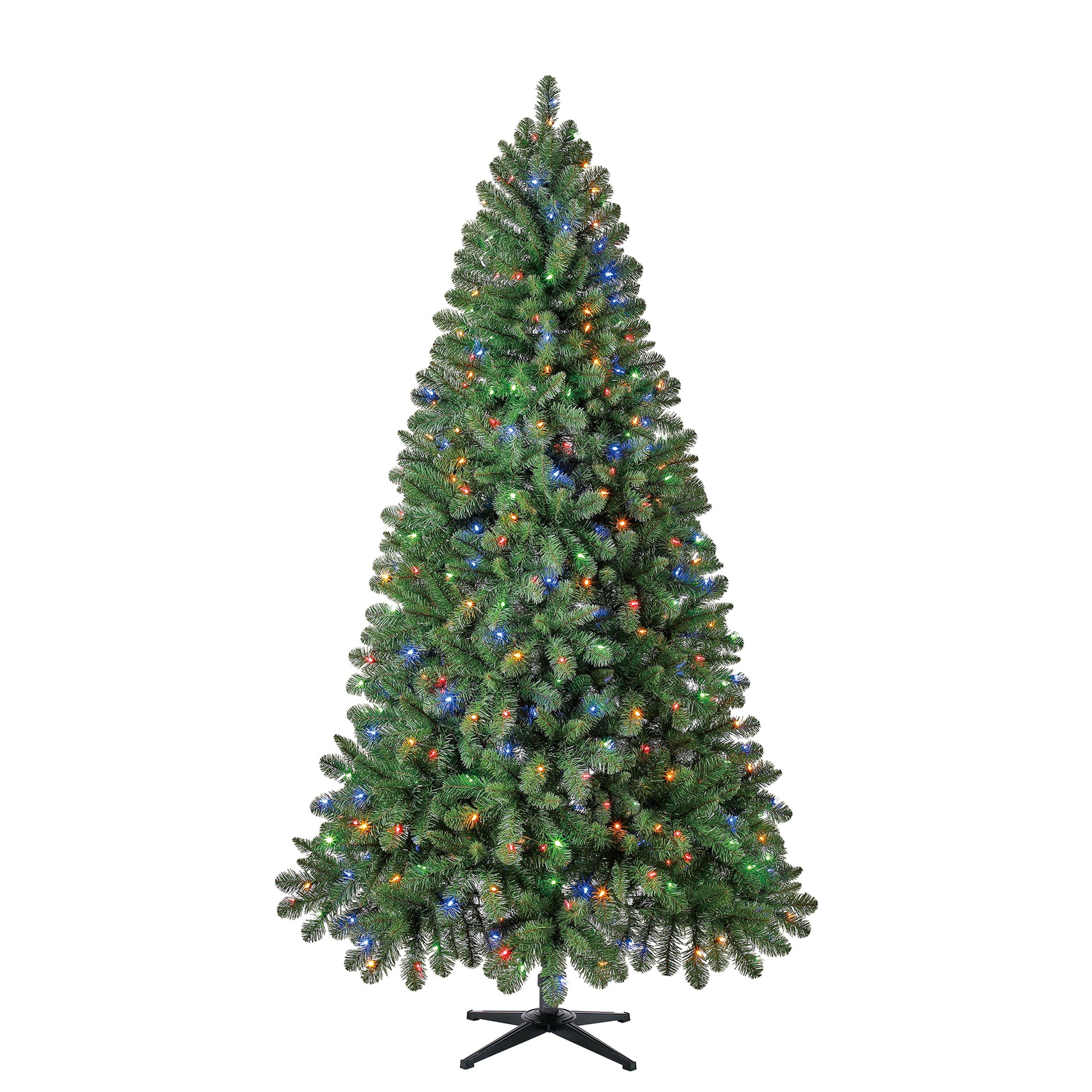 7.5 ft Pre-Lit Kennedy Fir Artificial Christmas Tree, Color-Changing LED Lights, by Holiday Time