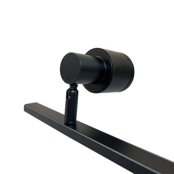 3 ft. 4-Light Matte Black Hard Wired Track Lighting Kit with Gimbal Head, Bulbs Included