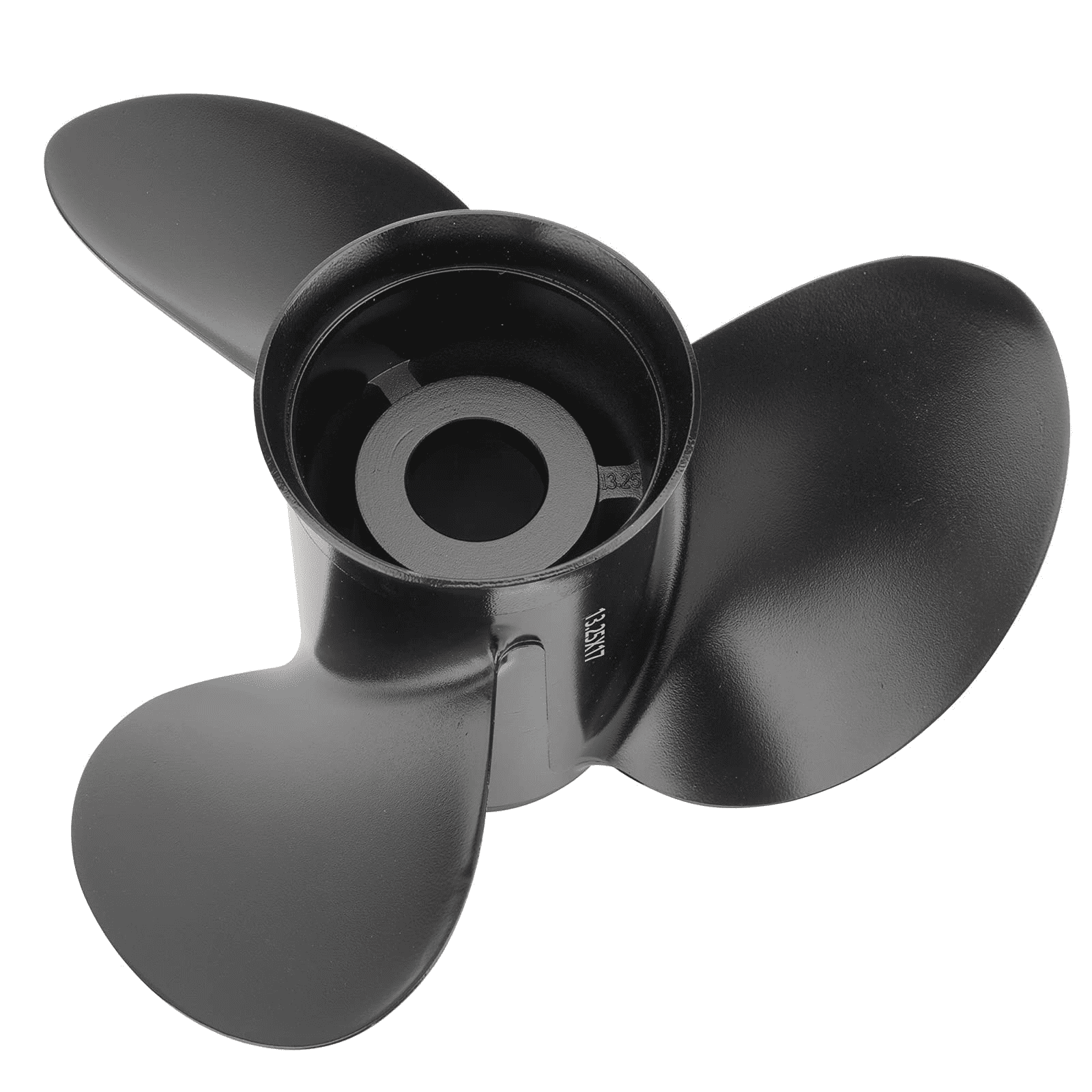 Qiclear OEM 13 1/4x17 Upgrade Aluminum Propeller Fit BRP Johnson Evinrude OMC Stern Drive 40-140 HP (Hub Kits Included) 13 Spline Tooth Parts No. 765183 RH