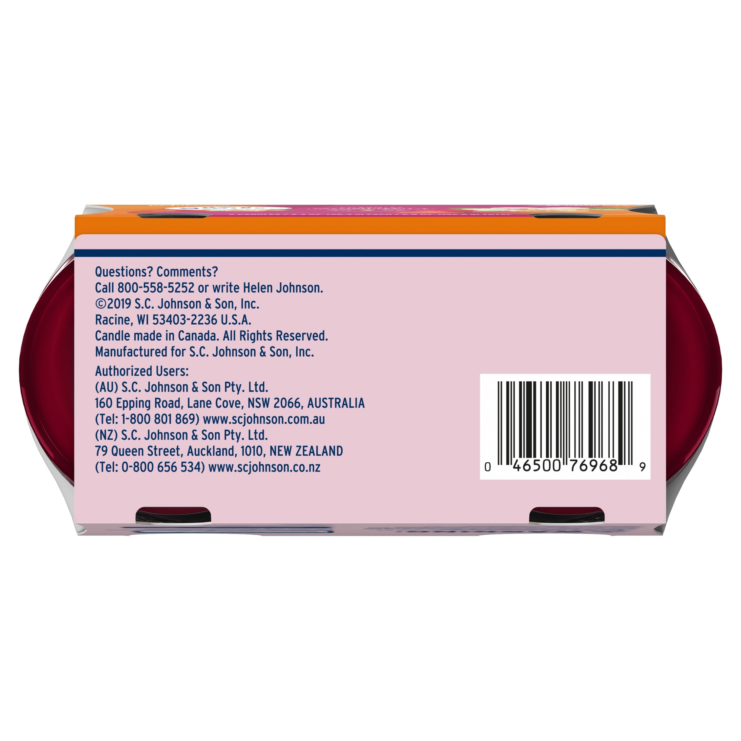 Glade 2in1 Jar Candle 2 ct, Hawaiian Breeze & Vanilla Passion Fruit, 6.8 oz. Total, Air Freshener, Wax Infused with Essential Oils
