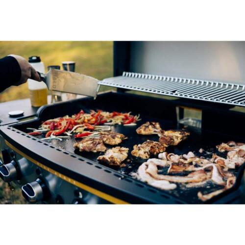 HALO 8 Zone Outdoor Griddle 720 sq. in. 4-Burner Propane Wind-Proof in Black