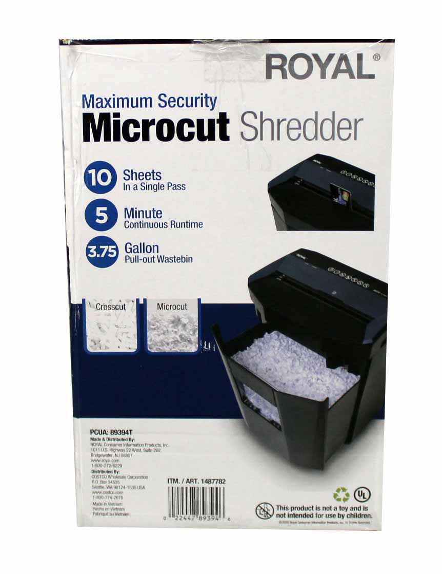 Royal Microcut Shredder Black (1005MC)