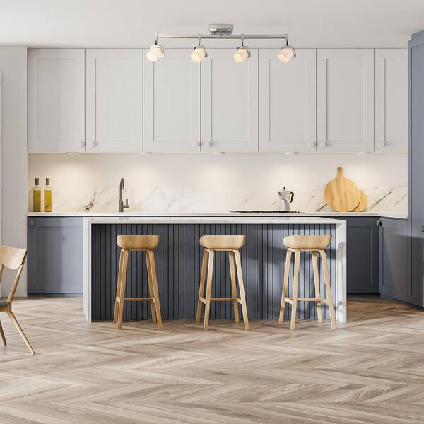 Hogan Ridge 2.9 ft. 4-Light Chrome Integrated LED Fixed Track Lighting Kit