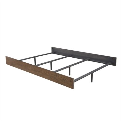 Milan Walnut Brown Wood Queen Bed