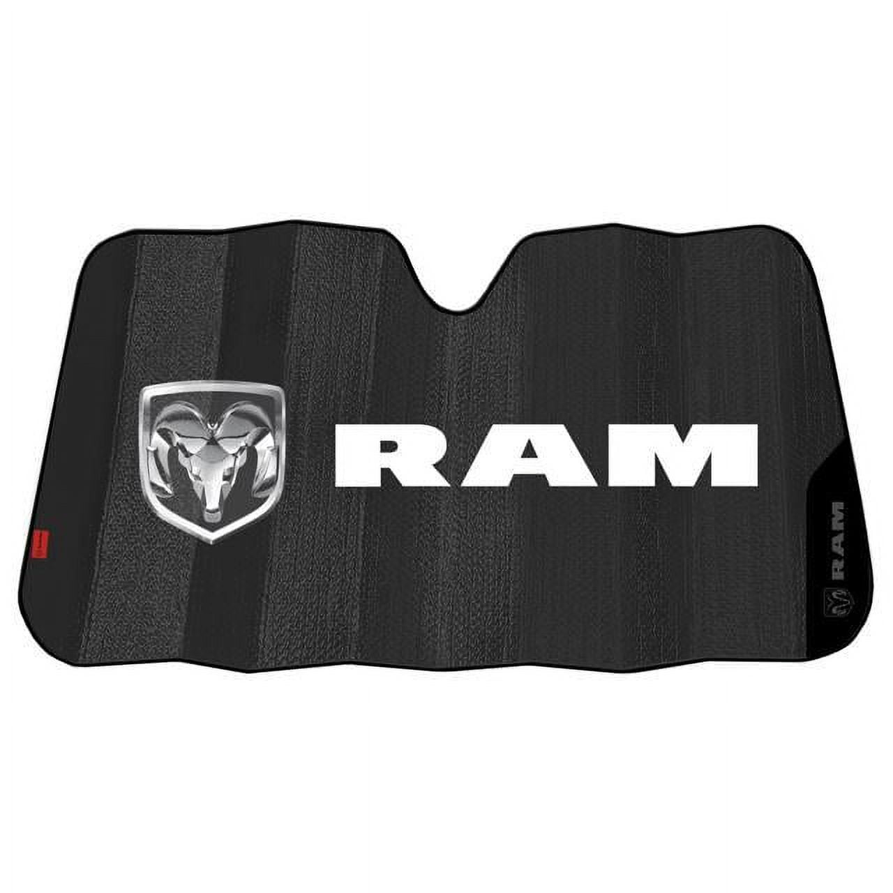 Plasticolor Ram Black Matte Accordion Bubble Sunshade 003860R01