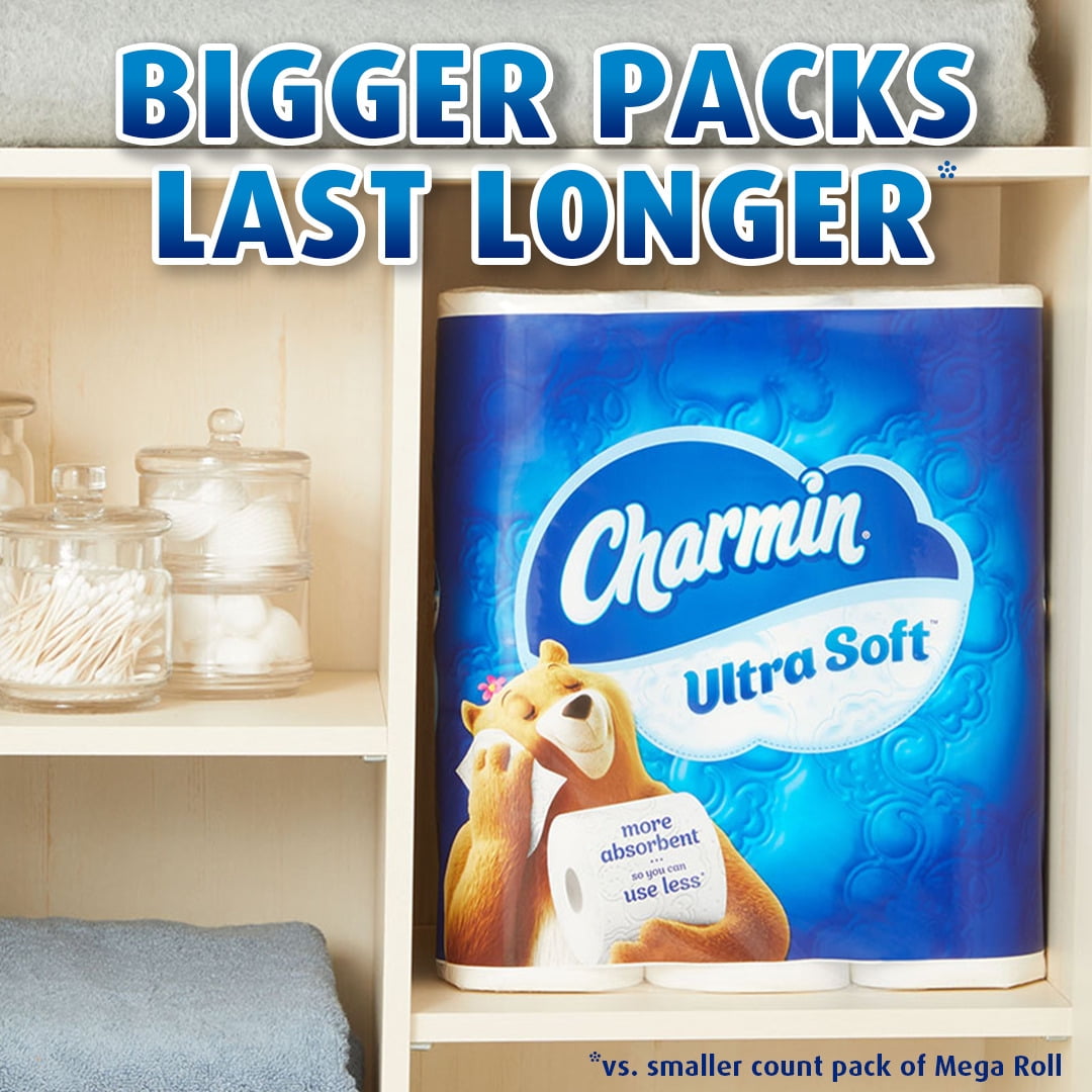 Charmin Ultra Soft Toilet Paper, 6 Mega Rolls