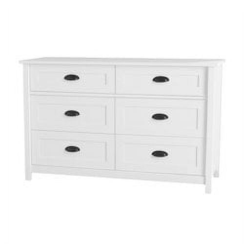 Better Homes & Gardens Lafayette 6-Drawer Dresser, Soft White Finish