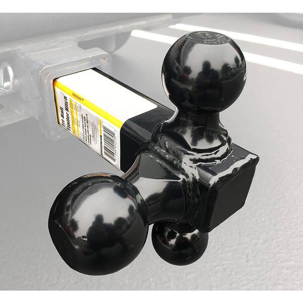 Black Hollow Shaft Triple Ball Mount