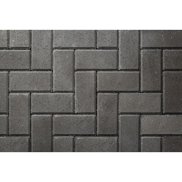 8 in. x 4 in. x 2.25 in. Gray Charcoal Concrete Paver (486- Piece Pallet)