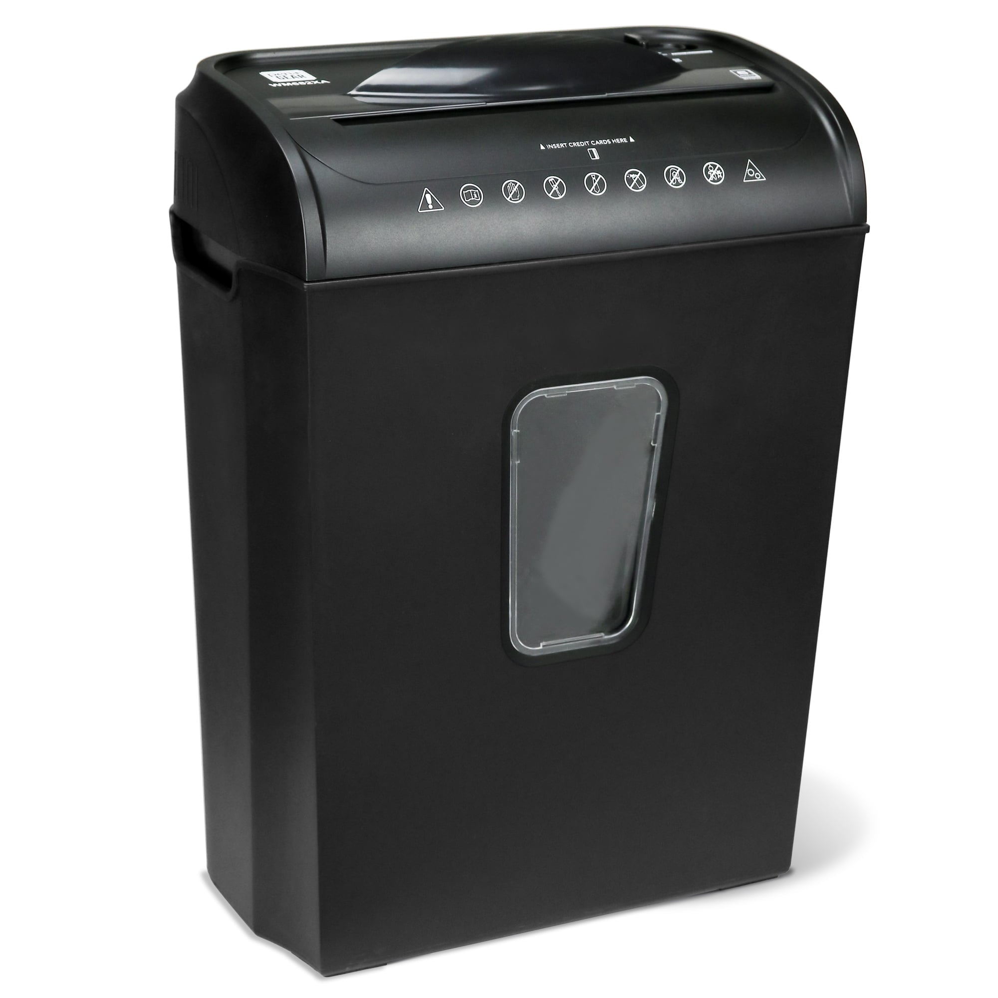 Pen + Gear 6-Sheet Crosscut, Paper/Credit Card Shredder, 11.5L x 6.5W x 16H in.