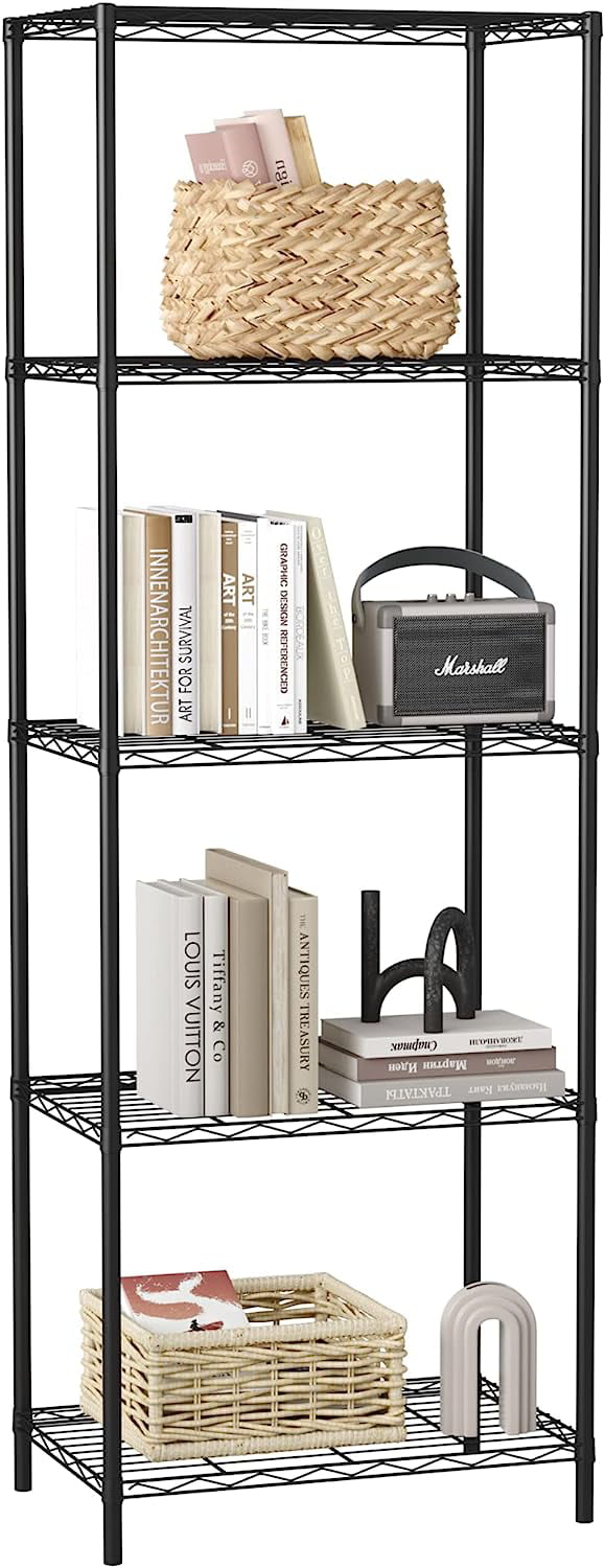 SUGIFT 5 Tier Wire Shelf Unit, 21.7