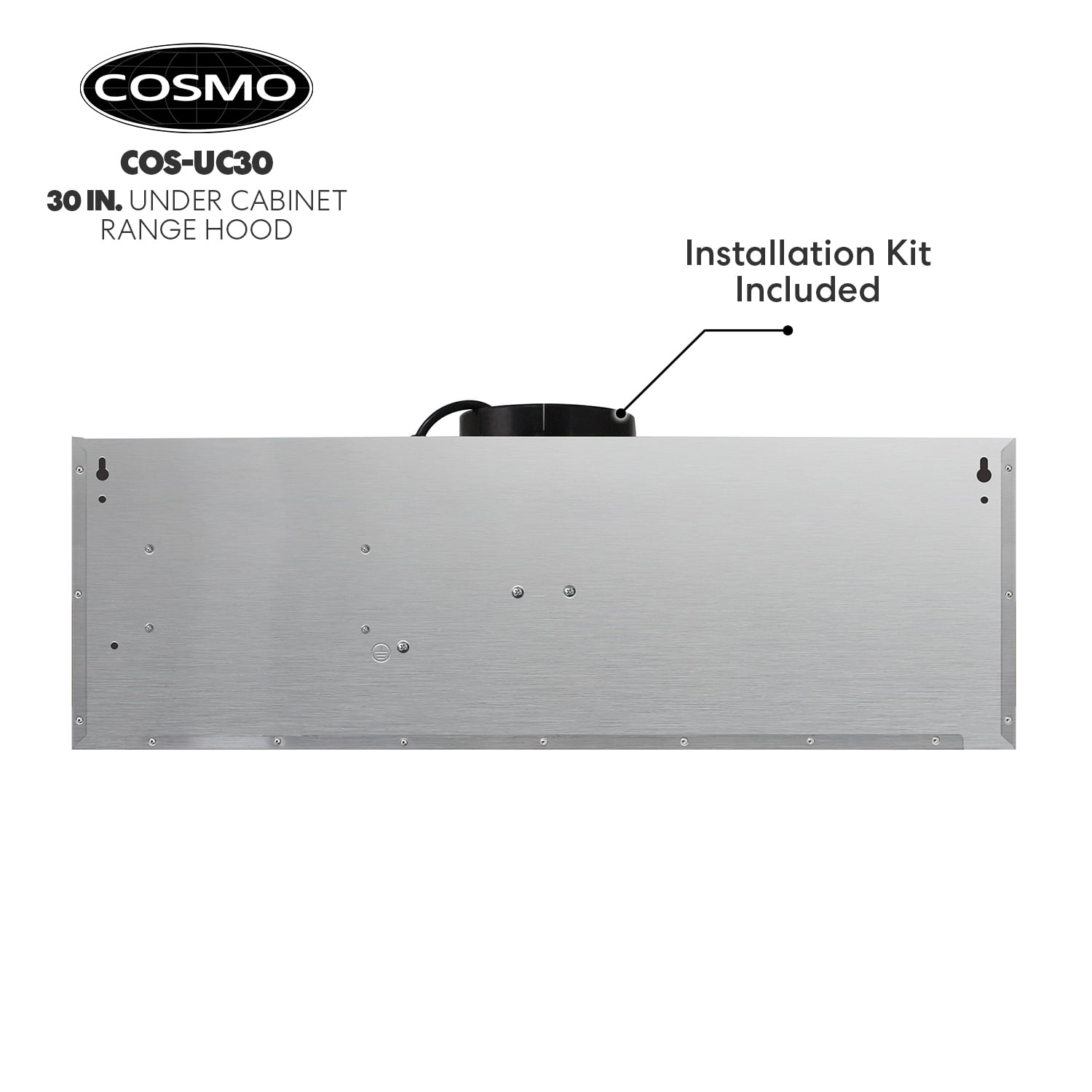 Cosmo Range Hoods UC30 30 in. 380 CFM Ductless Under-Cabinet Range Hood