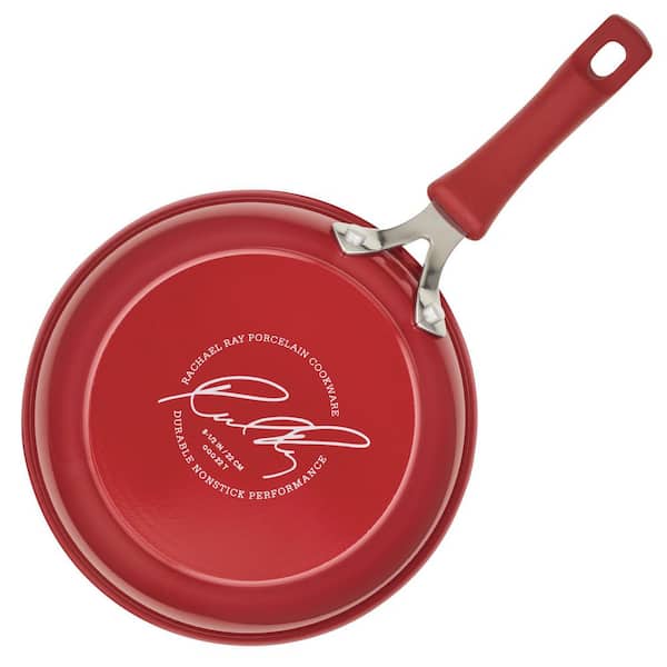 Cook + Create 10-Piece Red Aluminum Nonstick Cookware Set with Lids