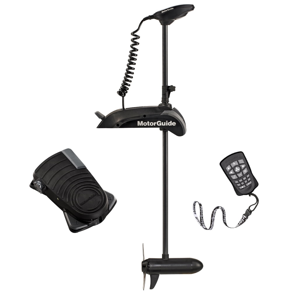 Motorguide Xi5 Wireless Electric Steer Bow Mount Freshwater Variable Speed Trolling Motor with Foot Pedal, Built In Sonar Transducer & Pinpoint GPS