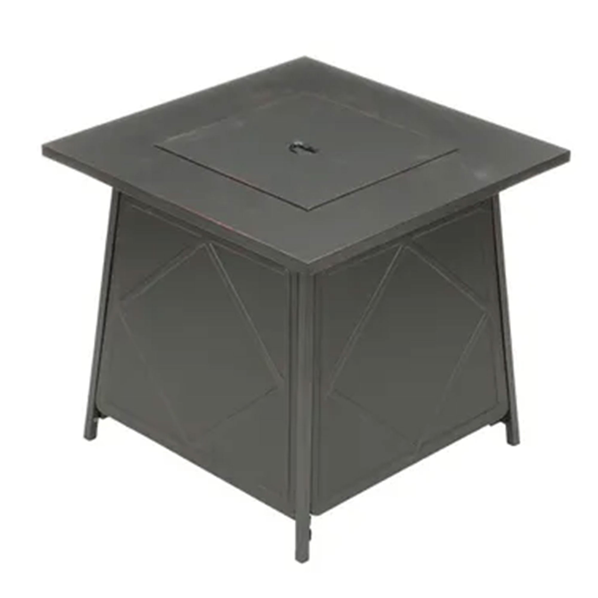 Four Seasons Courtyard Dual Heat 50,000 BTU Square Gas Tabletop Fire Pit