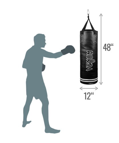 Boxing Kicking Punching Bag Heavy Bag Kit 70 lbs GYM Fitness Workout, Black
