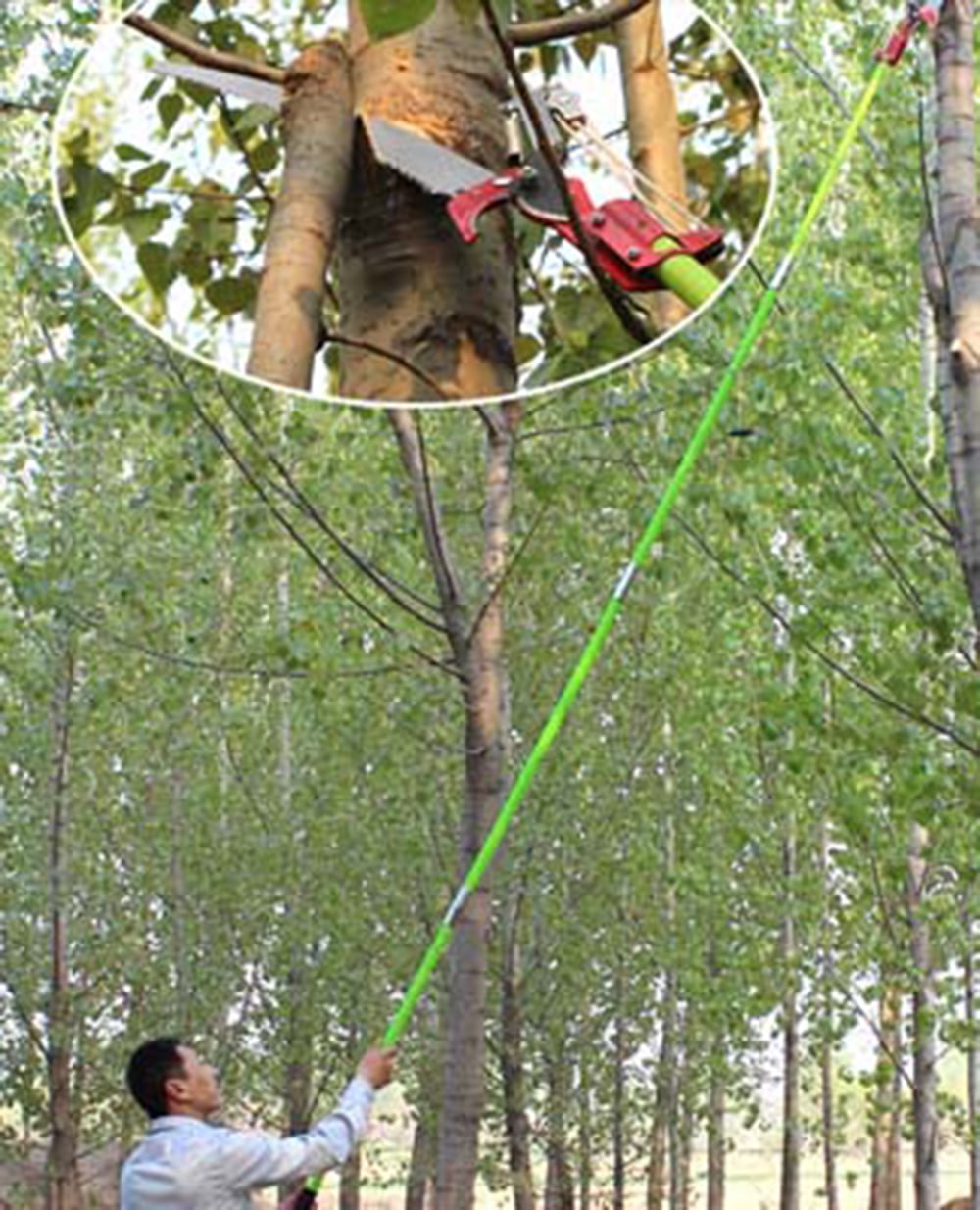 Techtongda New 26 Feet Tree Saw Pruner Tree Branch Trimmer Cutter Loppers Hand Pole Saws Free Shipping