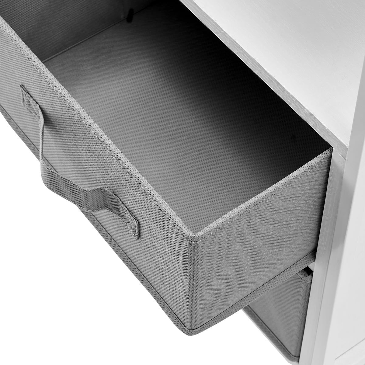 Mainstays 2-Drawers Nightstand With USB Bedroom White