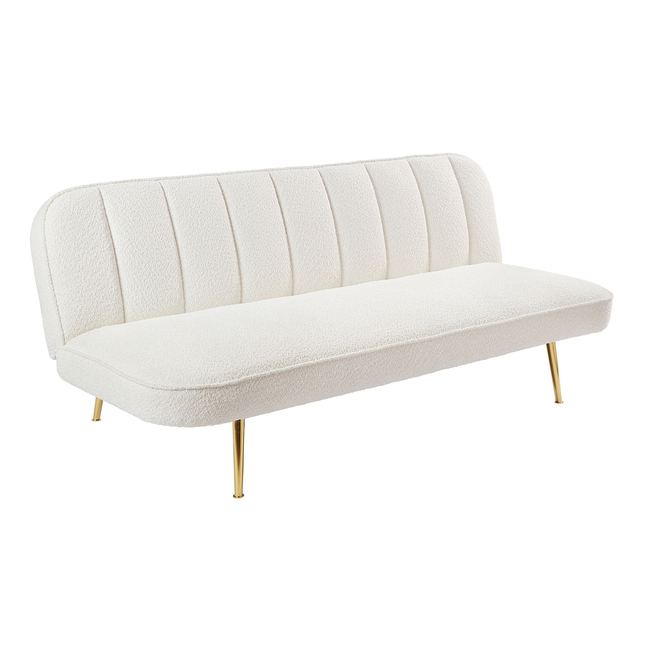 Mainstays Textured Futon With Gold Legs