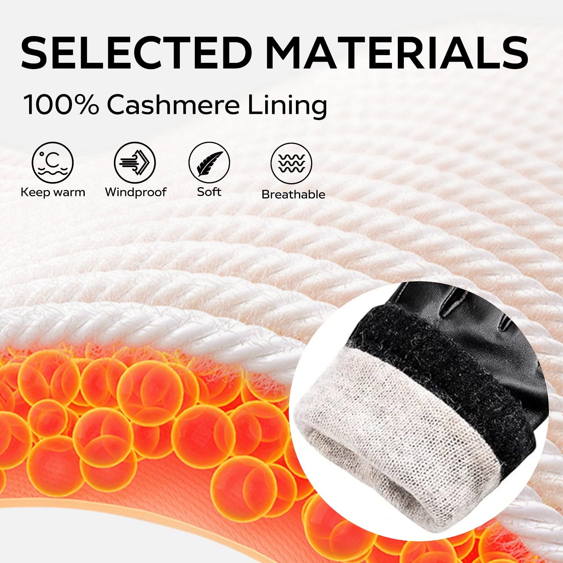 Whiteleopard Men's Winter Sheepskin Leather Gloves with Cashmere Lining, Keep Warm and Use Your Touchscreen Devices, Ideal for Outdoor Activities and Driving