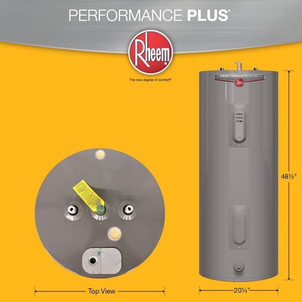 Performance Plus 40 Gal. 4500-Watt Elements Medium Electric Water Heater w/9-Year Tank Warranty LED Indicator & 240-Volt