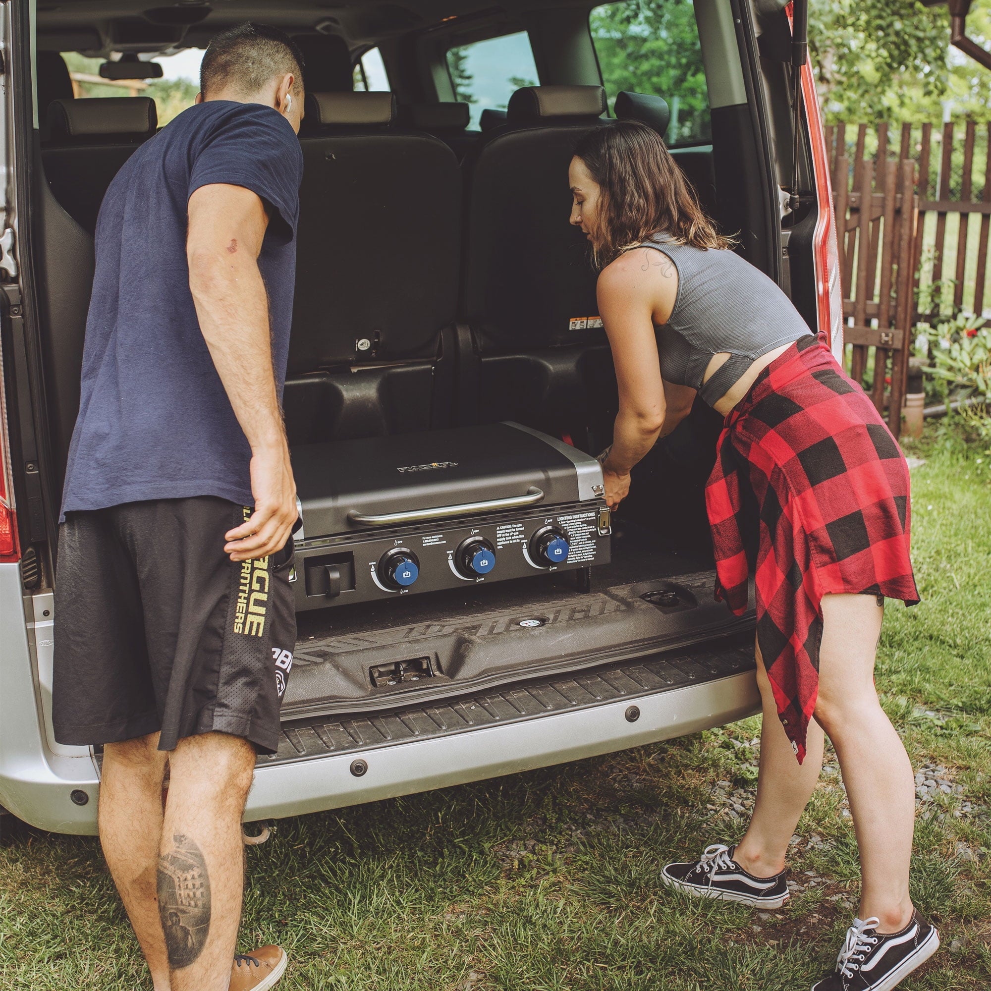 Universal Rolling Prep Cart for Portable Outdoor Griddle and Grills