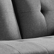 Easyfashion Modern Fabric Reclining Futon with Cupholders and Pillows, Black