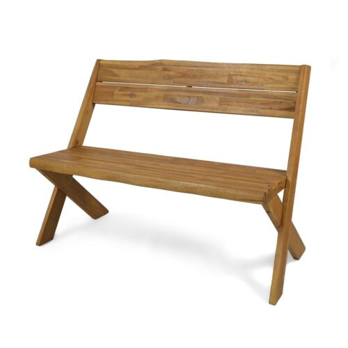 Irene Indoor Farmhouse Acacia Wood Bench