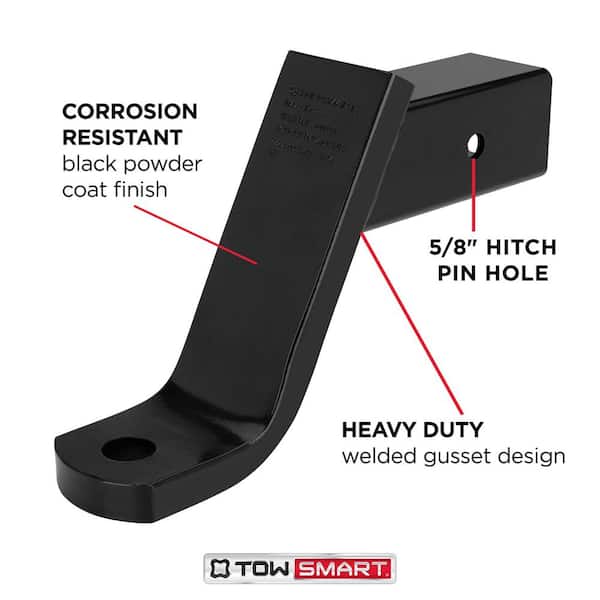 Class V, 21,000 lb., 7 in. Drop x 5 in. Rise x 1-1/4 in. Shank, Trailer Hitch Ball Mount