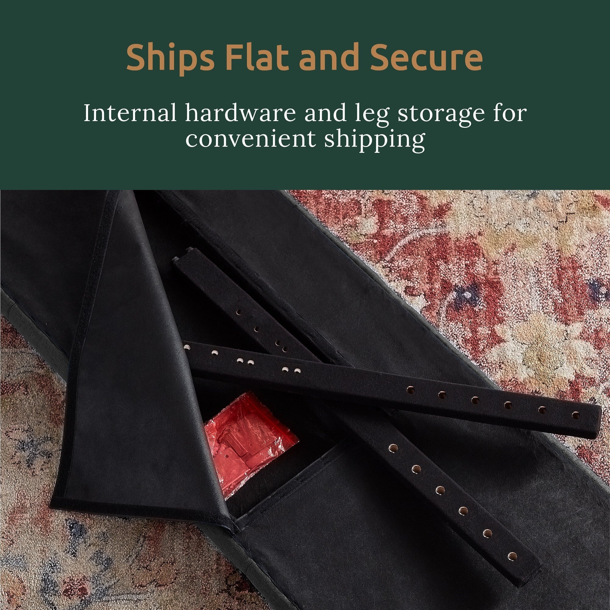 Rest Haven Button Tufted Upholstered Headboard, Queen, Charcoal