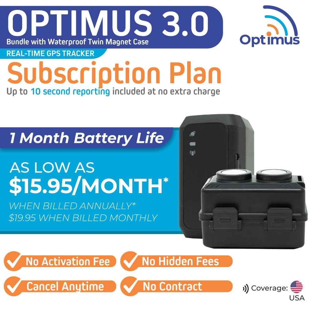 Optimus 3.0 4G LTE Bundle with Waterproof Twin Magnet Case - 1 Month Battery