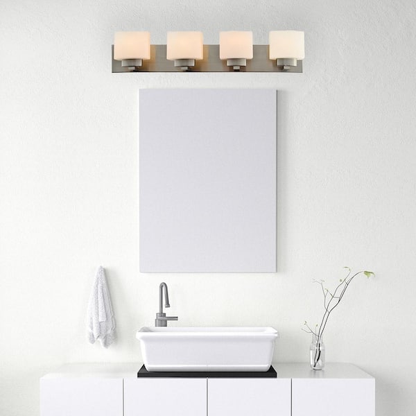 Dove Creek 4-Light Satin Nickel Bath Light