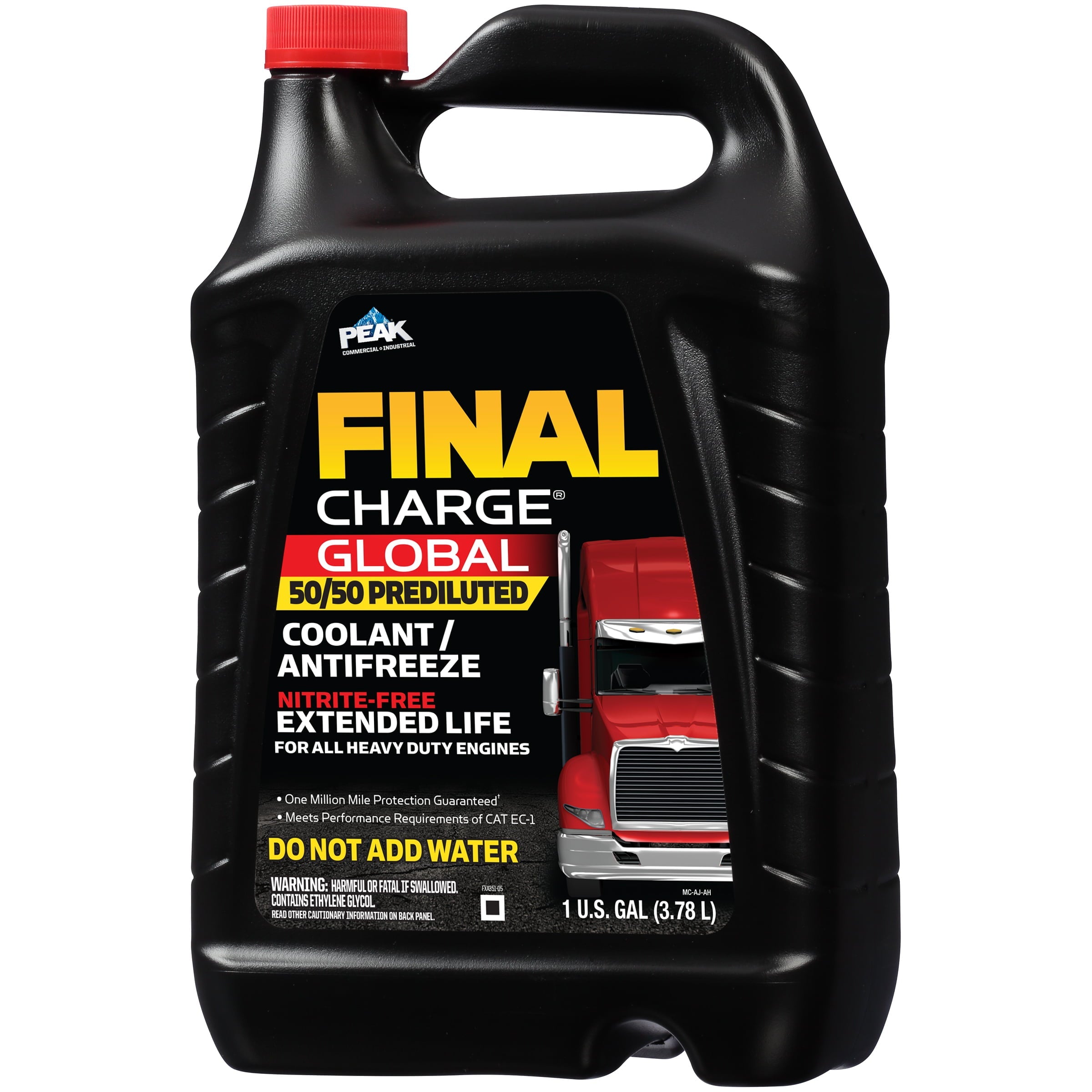 FINAL CHARGE® 50/50 Pre-Diluted Global Extended Life Antifreeze & Coolant