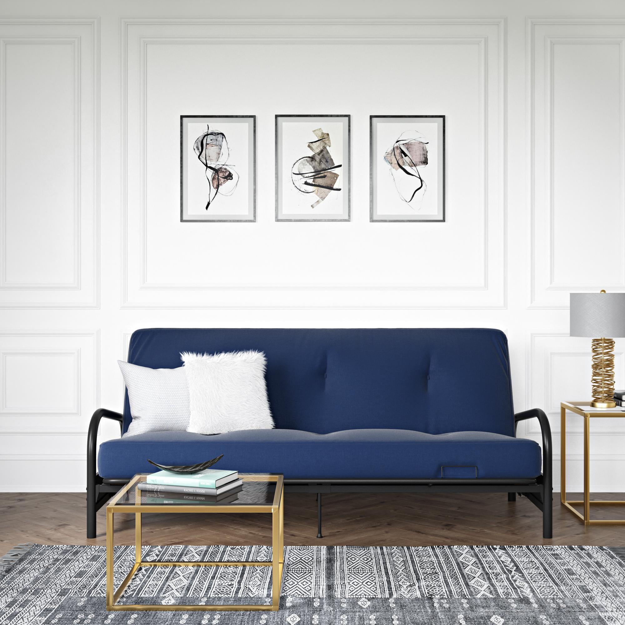 DHP Vermont Metal Futon Frame, Black