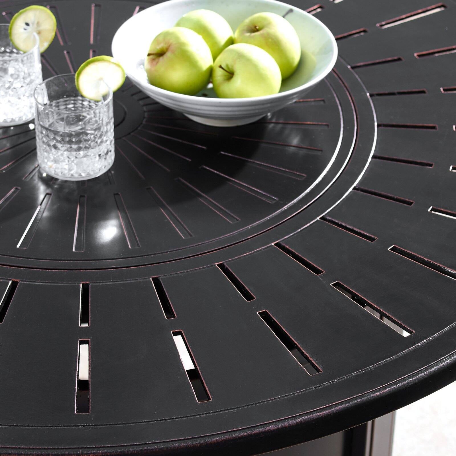 Oakland Living Nobu 44 in. Round Propane Fire Pit Table