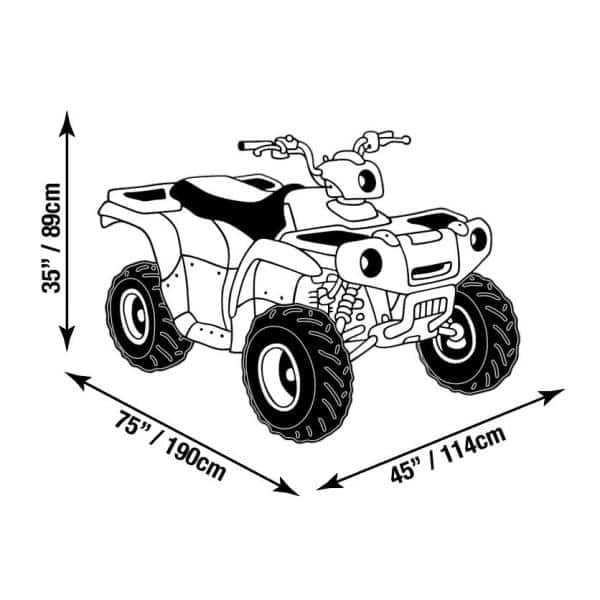 GT 85 in. L x 48 in. W x 40 in. H Extra-Large ATV Cover