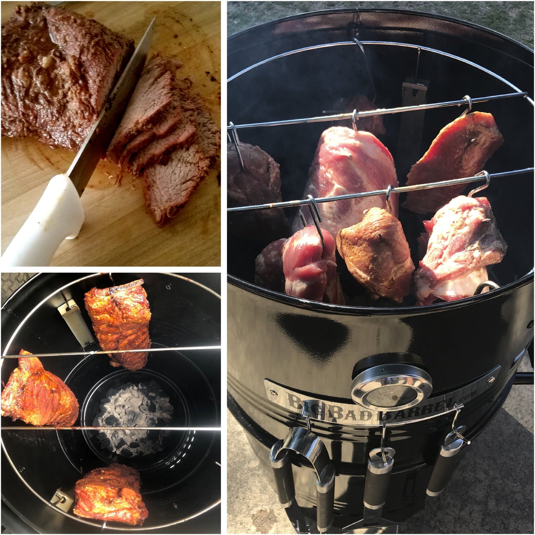 Big Bad Barrel BBQ Smoker Grill 5 in 1 Barrel can be used as a Smoker, Grill, Pizza Oven, Table and Fire Pit